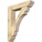 Ekena Millwork Olympic Slat Rough Sawn Bracket w/ Offset Brace, Douglas Fir, 8"W x 36"D x 44"H BKT0806X36X44OLY06RDF - alternate 1